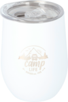 Camplife Edelstahl Thermo-Trinkbecher mit Deckel 360 ml wei&szlig;