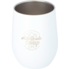 witte dubbelwandige drinkbeker met Camp Life logo