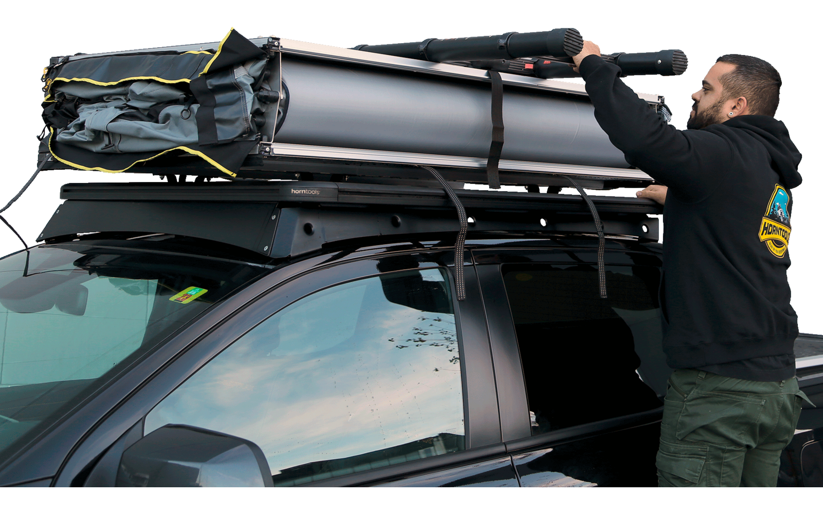 Image du produit Horntools Elements Gen II Dachzelt 4 Personen 220 cm Midnight Stone 1