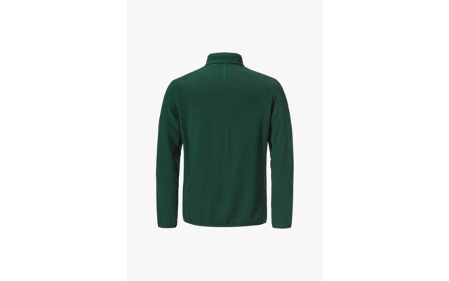 Grüner Pullover von hinten mit langem Arm und Stehkragen