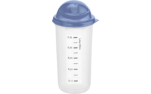 Rotho Shaker Rondo mixing cup 0.5 liter horizon blue