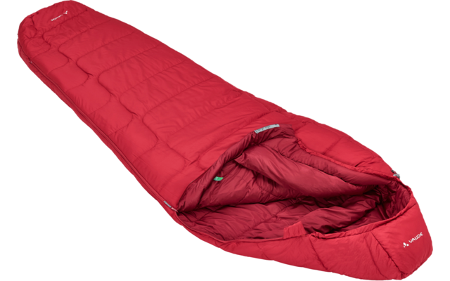 Vaude Sioux 400 S SYN synthetic fiber sleeping bag 200 x 75 cm dark indian red