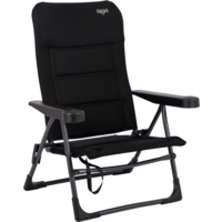 Crespo AP/205 Air-Deluxe Strandstuhl 7-fach verstellbare R&uuml;ckenlehne schwarz