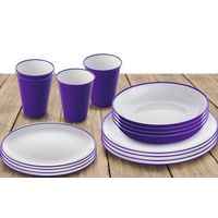 Omada Essgeschirr-Set 16-tlg. violet für 4 Personen
