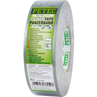 Petec Power Tape Panzerklebeband 50 m x 50 mm silber