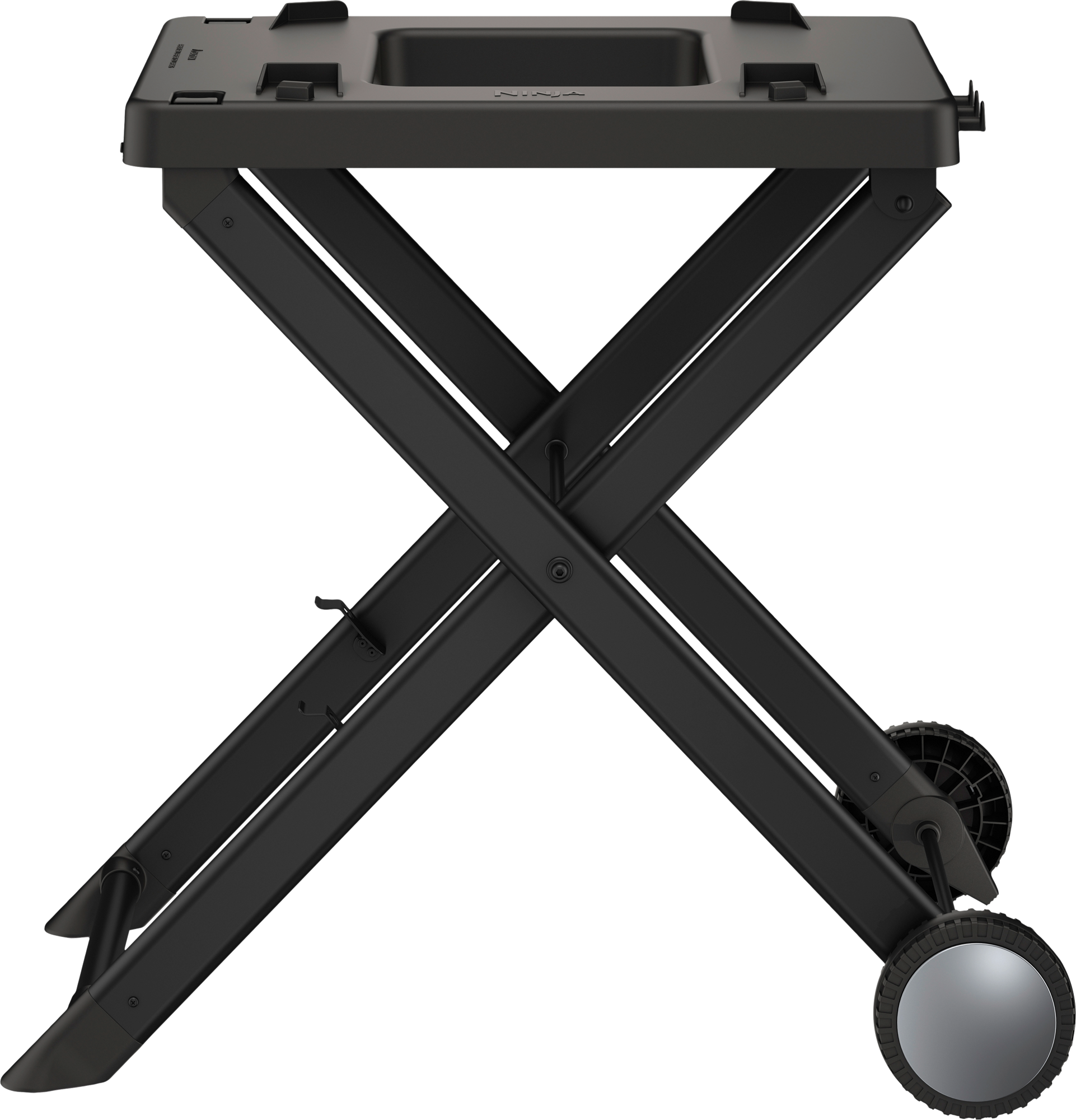 Denmay Draagbare grillwagen met wiel, voor Weber Q1200, Q1000, Q2200, Q2000-serie, voor Blackstone tafelgrillplaten, 43 cm, 56 cm, opvouwbare grillwagen, grillstandaard voor buiten