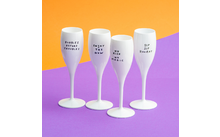 318559 436113 837004 - Koziol Cheers No. 1 champagne glazen set 4-delig gemaakt van thermoplastic 100 ml
