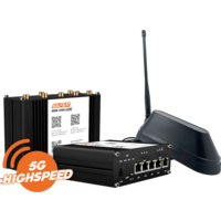 Selfsat MWR 5560 eSIM 5G Cat 20 WLAN router met SHARK 5G dakantenne zwart tot 3,4 Gbps