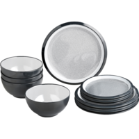 Brunner Midday Granyte  Melamin Geschirrset rutschhemmend BPA-frei unzerbrechlich 12-teilig 