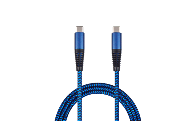 2GO USB Datenkabel Type-C 100 cm Blau