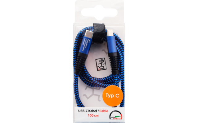 2GO Cavo dati USB Tipo-C 100 cm Blu