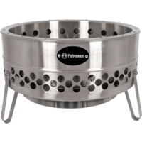 Petromax Tyropit vuurschaal rookarme roestvrijstalen constructie