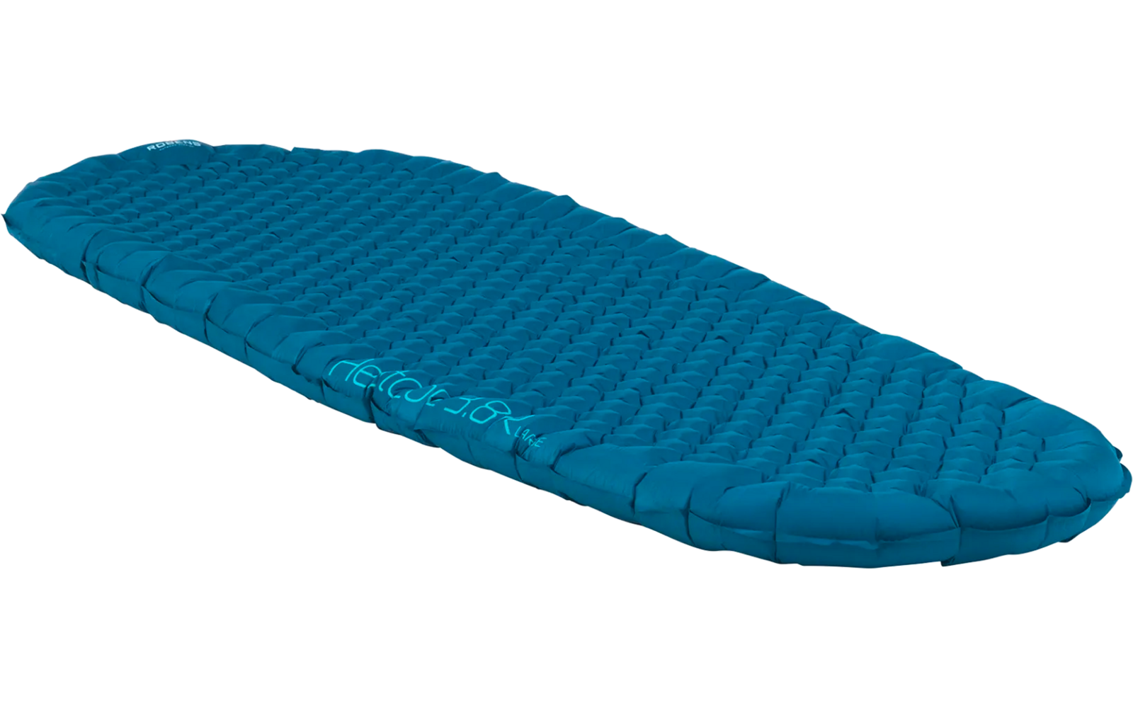 Blauwe gebreide trui op witte achtergrond