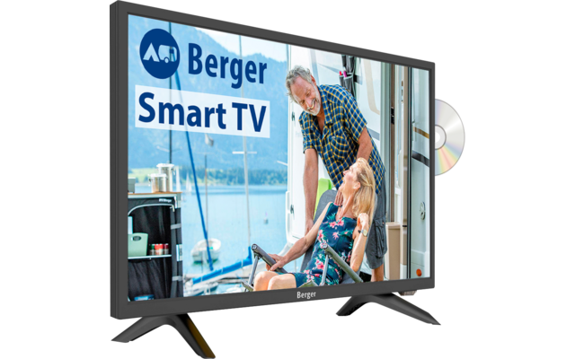 Berger Smart Full HD Fernseher mit Triple Tuner und 12 / 230 V 24 Zoll 