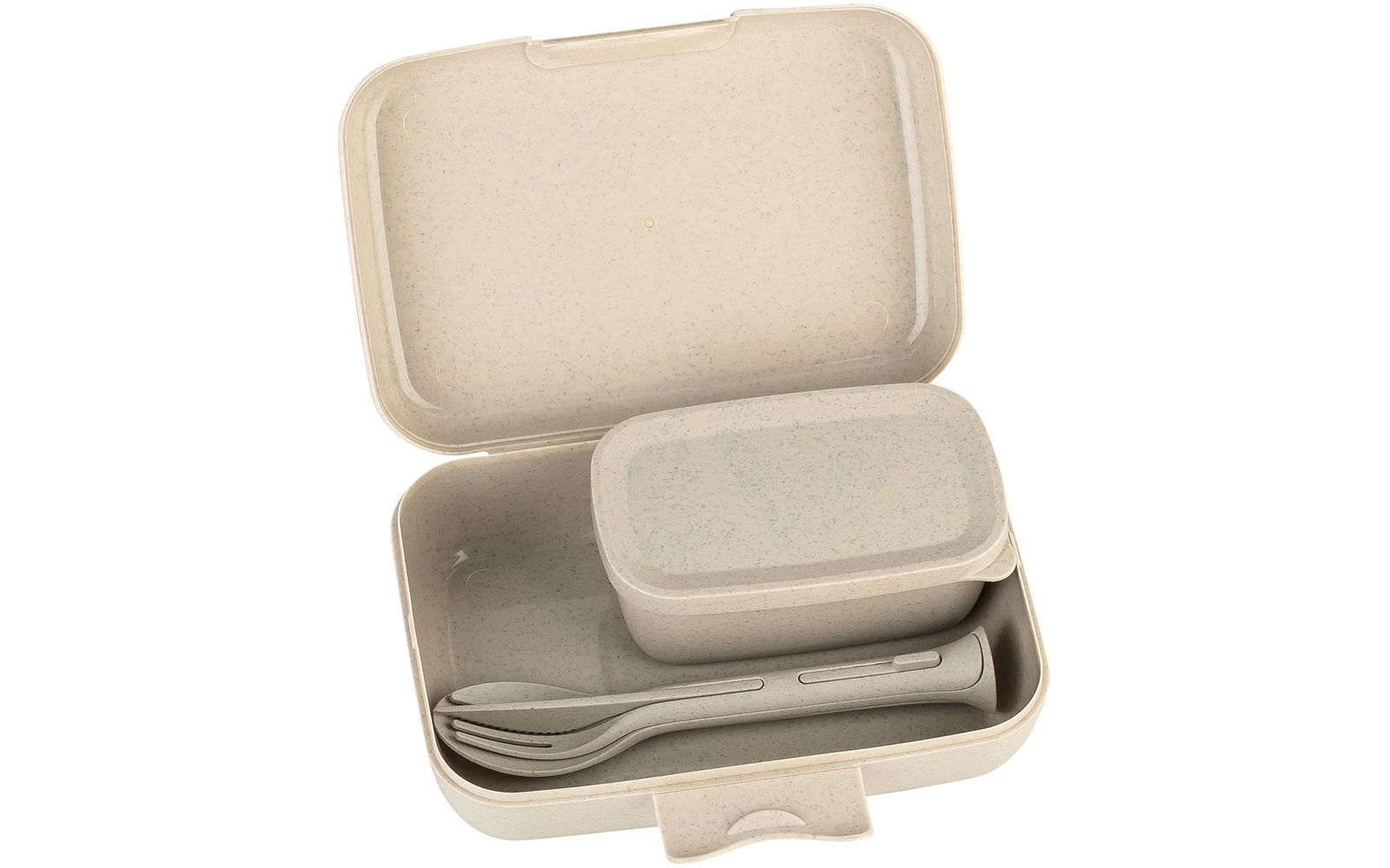 Produktbild Koziol Candy Ready Lunchbox Set 5 teilig mit 3 teiligem Besteck / Box Candy L / Dose Candy S auslaufsicher 1