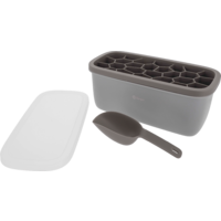 Berger Eisw&uuml;rfel-Set inkl. Eisw&uuml;rfelform, Deckel, Box und Eisschaufel grau
