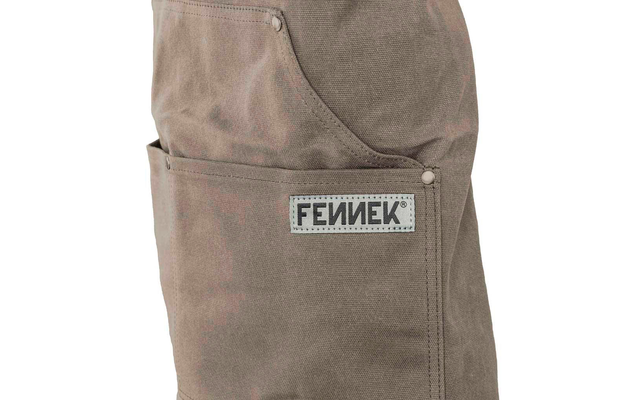 Fennek barbecue apron waxed gray