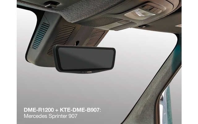Produktbild Alpine KTE-DME-B907 Halterung digitaler R&uuml;ckspiegel fahrzeugspezifisch f&uuml;r Mercedes Sprinter 907/910 1