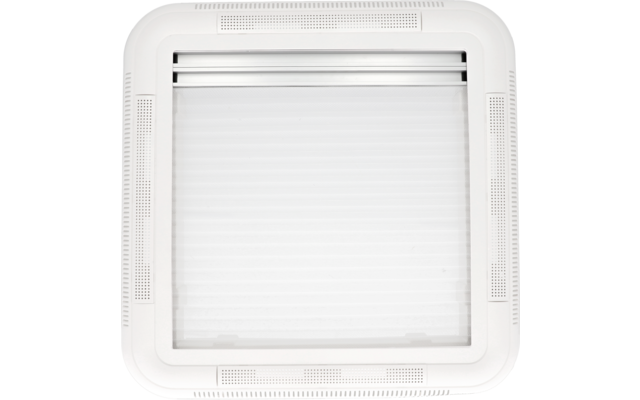 grille de ventilation carrée blanche avec lamelles