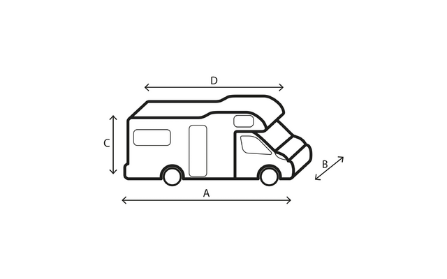 Brunner Cubierta de caravana Diseño 12M 700-750
