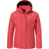 Rote Regenjacke mit Kapuze