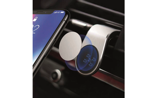 2GO CarClip Universal Smartphone Holder Silver