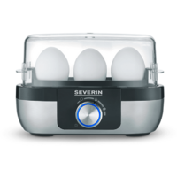 Severin EK 3163 Eierkocher mit Kochzeit&uuml;berwachung 270 W silber 