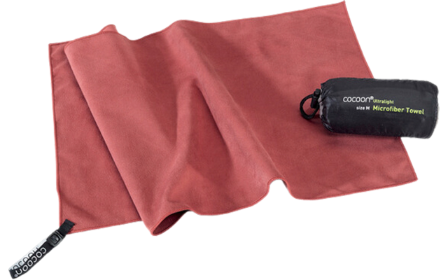 Asciugamano in microfibra Cocoon Ultralight rosso marsala XL