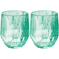 Koziol Superglass CLUB Nr. 24 Set van 2 300 ml transparent jade