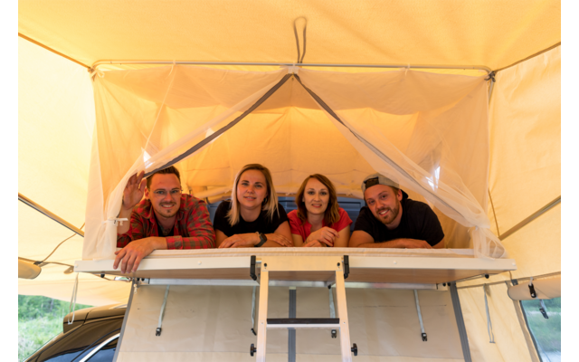Tente de toit Autocamp Family 190 coque dure 2 adultes & 3 enfants