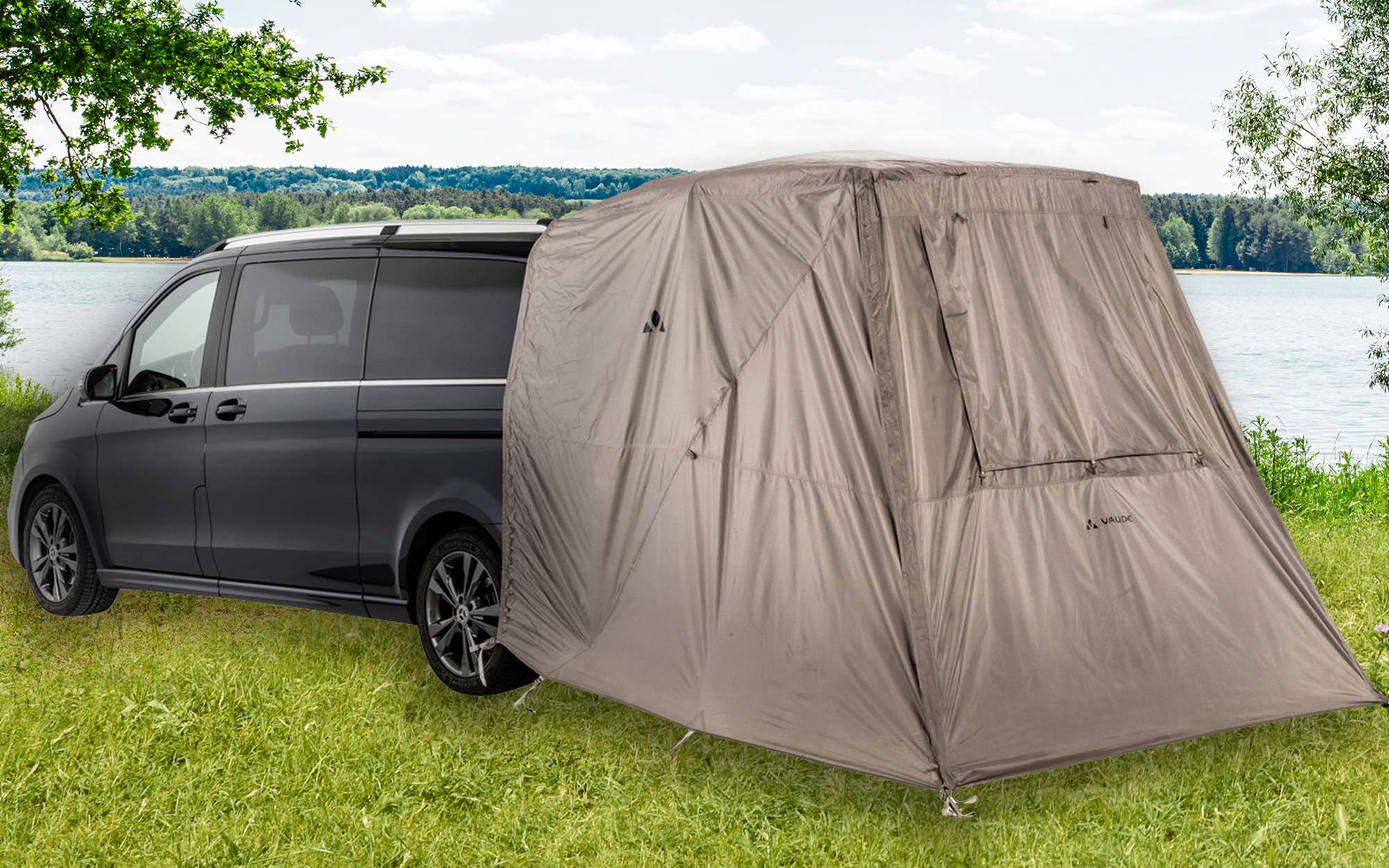 Vaude Drive Van Trunk car awning 180 x 250 cm beige - Berger Camping