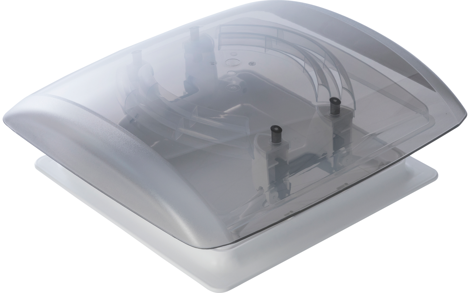 Transparente Abdeckung mit sichtbaren elektrischen Anschlüssen darunter