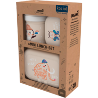 Koziol Gourde et set de bo&icirc;tes &agrave; repas 3 pi&egrave;ces VERY VERY TO GO almond