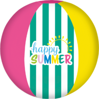 Happy People Happy Summer Strandball 33 cm