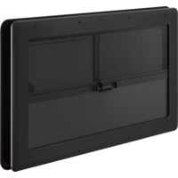 Ventana corredera Dometic PUR-Win S10 con mosquitera y oscurecedor doble acristalamiento 1000 x 500 mm negro