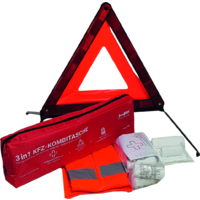 Kit de emergenicas para coches con mascarillas 3 uds. rojo HP