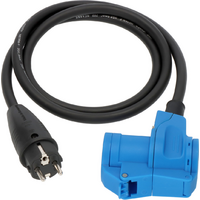 Brennenstuhl Adaptateur c&acirc;ble 1,5 m noir prise Schuko / prise coud&eacute;e CEE