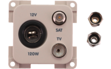 Inprojal System 10.000 Steckdose 12V mit TV und SAT