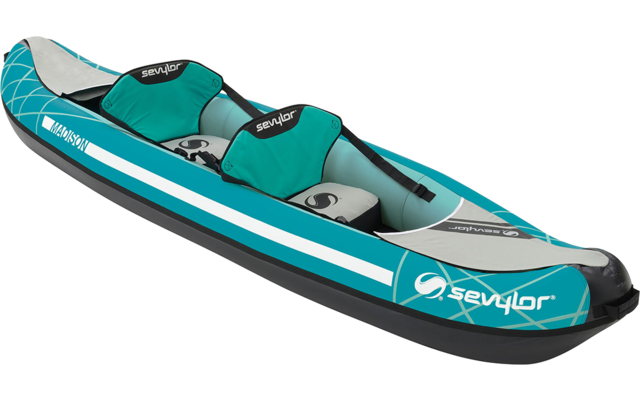 Sevylor Madison Kit Kayak gonflable 2 personnes 327 x 93 cm avec pagaie et pompe
