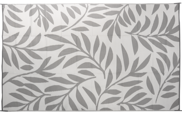 Rechteckige Fläche mit grauem Blattmuster auf hellem Hintergrund