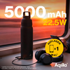 Kleines Produktbild Aqiila Powerbottle BO5 Trinkflasche 600 ml mit Powerbank 5000 mAh, 15 W und IPX4 Spritzwasserschutz 1
