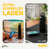 Kleines Produktbild Aqiila Powerbottle BO5 Trinkflasche 600 ml mit Powerbank 5000 mAh, 15 W und IPX4 Spritzwasserschutz 1
