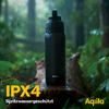 Kleines Produktbild Aqiila Powerbottle BO5 Trinkflasche 600 ml mit Powerbank 5000 mAh, 15 W und IPX4 Spritzwasserschutz 1