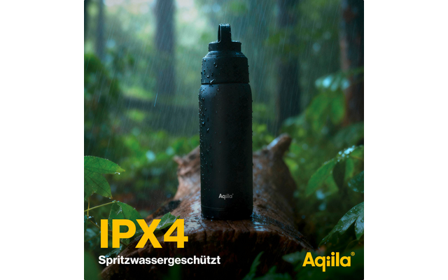 Produktbild Aqiila Powerbottle BO5 Trinkflasche 600 ml mit Powerbank 5000 mAh, 15 W und IPX4 Spritzwasserschutz 1