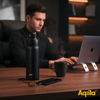 Kleines Produktbild Aqiila Powerbottle BO5 Trinkflasche 600 ml mit Powerbank 5000 mAh, 15 W und IPX4 Spritzwasserschutz 1