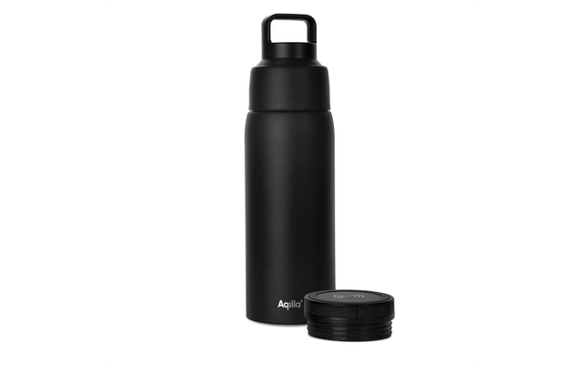 Produktbild Aqiila Powerbottle BO5 Trinkflasche 600 ml mit Powerbank 5000 mAh, 15 W und IPX4 Spritzwasserschutz 1