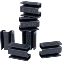 Clip Accessories for Separating Toilets / Storage Boxes Black (6pcs) Boxio