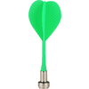 Grüner Dartpfeil mit Metallspitze