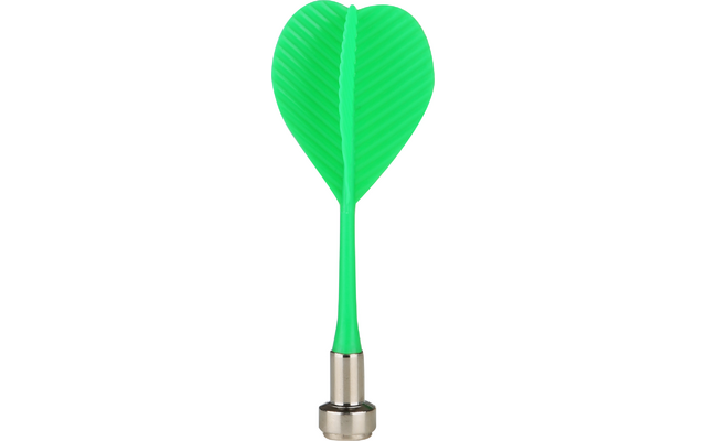 Grüner Dartpfeil mit Metallspitze