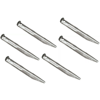 High Peak Stahl Hering 6er Pack 18 x 2,2 cm silber 